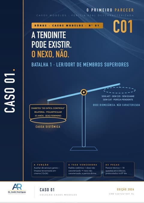 Capa C01 — Caso modelo 01 — perícia real, descaracterizada