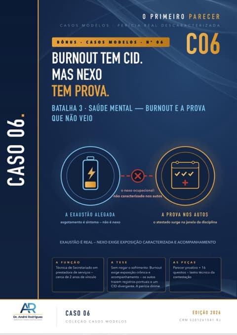 Capa C06 — Caso modelo 06 — perícia real, descaracterizada